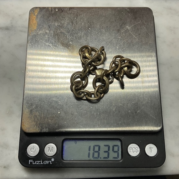 Heavy Sterling Silver Italian Bracelet with 2 Size Links. 7.75 inches long - Picture 3 of 5